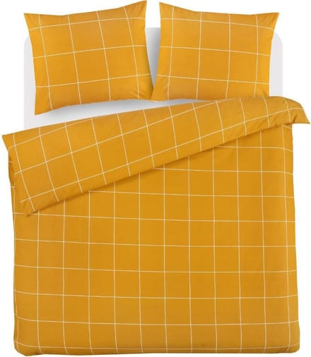 Day Dream Hogan - Dekbedovertrek - Eenpersoons - 140x200/220 cm + 1 kussensloop 60x70 cm - Geel