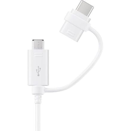 Samsung - Kabel micro-USB / USB-C naar USB 2 - 1,5m - wit