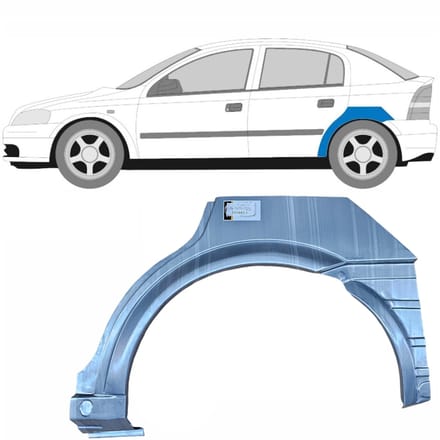 Reparatiepaneel achterspatbord voor Opel Astra G 1998-2009 / Links