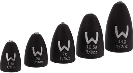 Westin Add-it Tungsten Bullet Weights Matt Black / 7g