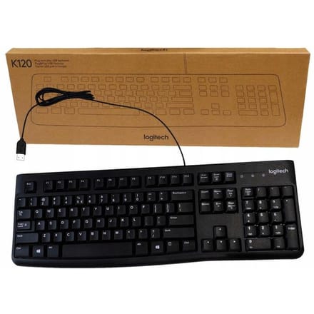 Logitech K120 - keyboard - QWERTY - Italian Input Device - Toetsenbord - Italiaans