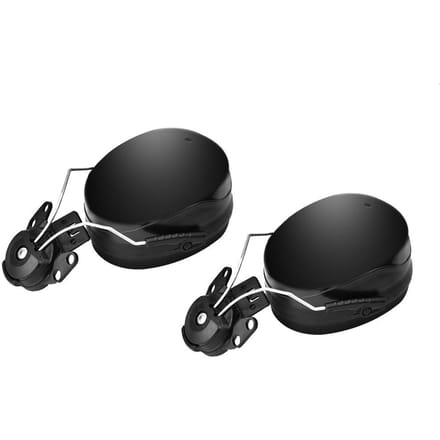 Cache-oreilles pour casque de chantier Réduction du bruit Cache-oreilles insonorisés Attache Protection auditive black