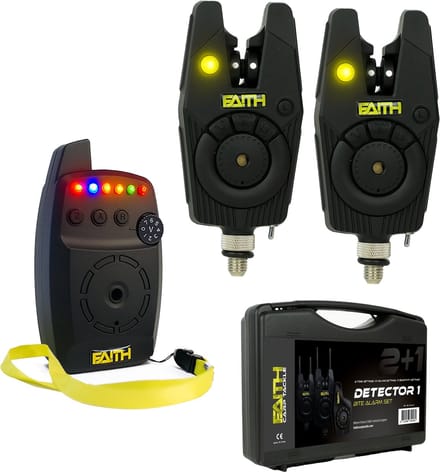 Faith Detector - Beetmelder Set 2+1 - Beetverklikkers - met Opberg Koffer - Karpervissen