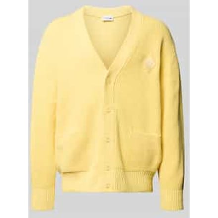 Relaxed fit gebreid jack van katoenmix model 'COTES PERLEES'