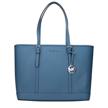 Michael Kors Blauwe Leren Schoudertas