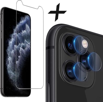Screenprotector geschikt voor iPhone 11 Pro Max + Camera Lens Protector - GlassGaurd Screen Protector