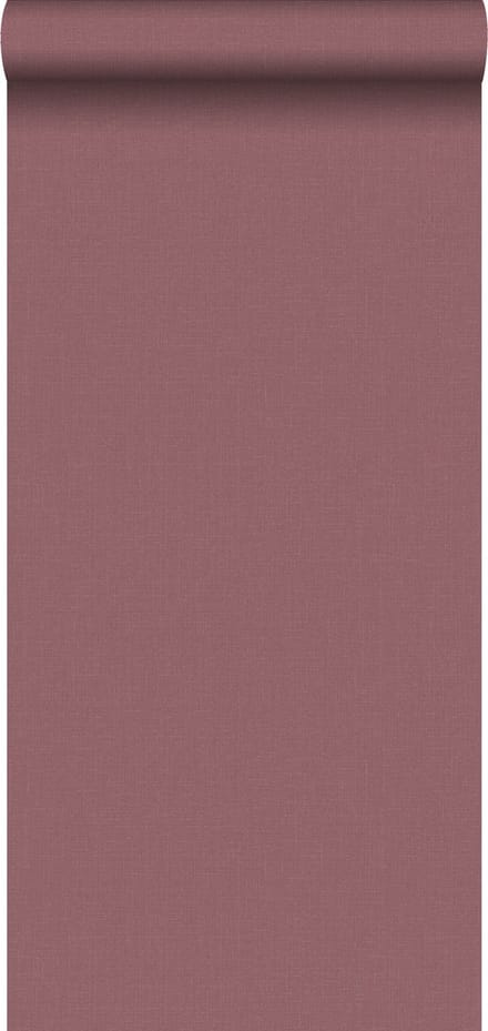 ESTAhome behang linnenstructuur bordeaux rood - 53 cm x 10.05 m - 148744