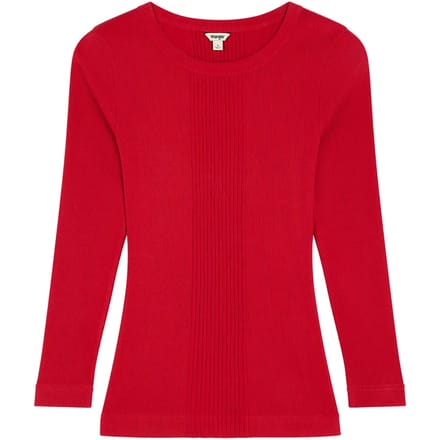 Dames-T-shirt met lange mouwen Wrangler Variegated