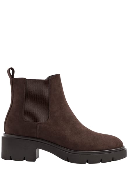 Yours Bruine Chelsea Boots Met Profielzool In Brede E En Extra Brede Eeepasvormsize 37EEE