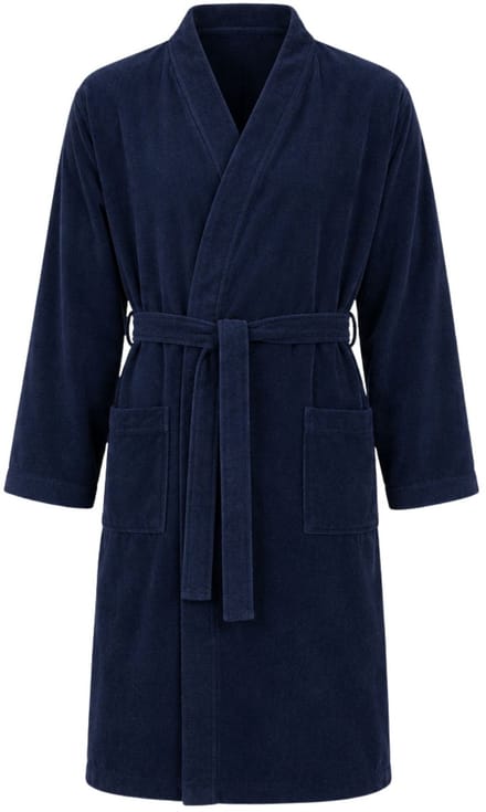 Badjas Katoen Kimono - Dames & Heren - blauw - L/XL