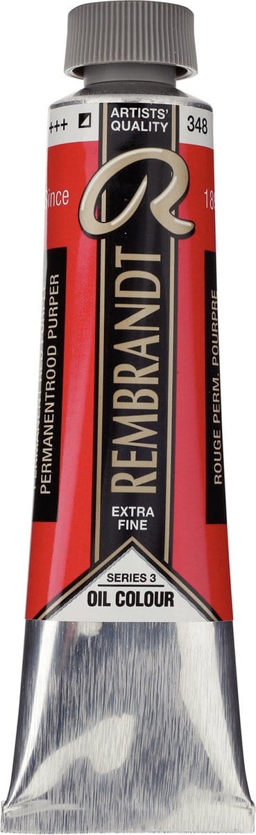 Rembrandt Olieverf Tube 40 ml Permanentrood Purper 348