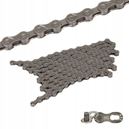KMC X9 Chain Grijs 124 shakels met quick-link