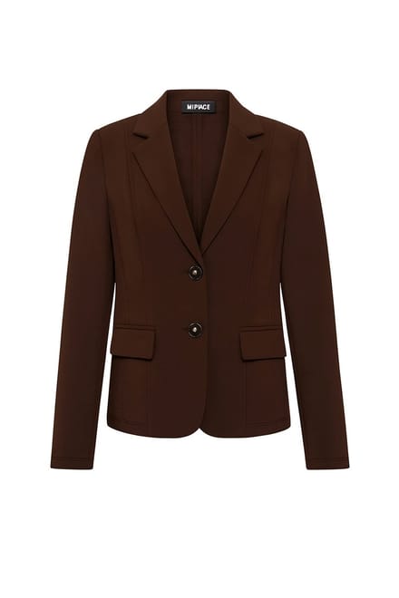 MI PIACE - Bonded Travel Uni Blazer 202646 Espresso - Maat : XL
