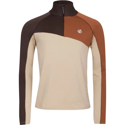 Dare2b Dignify Iii Core Stretch Sweatshirt Met Halve Rits Bruin M Man