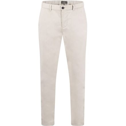 Fynch-Hatton Broek Two-Tone Cotton Linnen Texture Stone / male