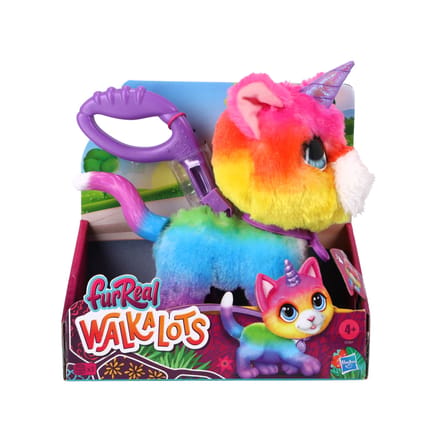 FurReal WalkaLots Big Wags Unicorn Kat - Interactieve pluchen Knuffel