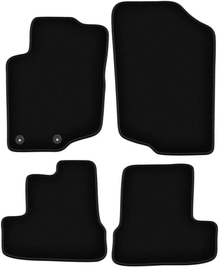 BASIC zwarte veloursmatten voor: Peugeot 207CC coupé, cabrio (2006-2012)