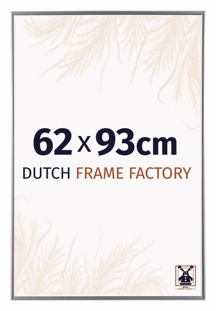 Fotolijst 62x93 cm - Kunststof - Zilver Hoogglans - Easy
