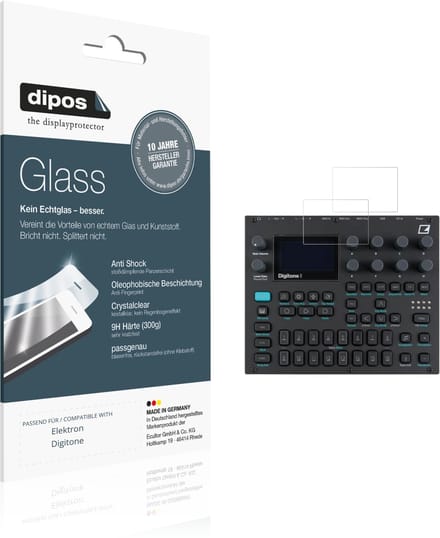 dipos – 2x Pantserfolie geschikt voor Elektron Digitone | 9H Screenprotector