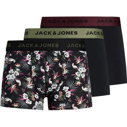 Boksers Jack & Jones Flower Microfiber (x3)