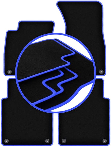 CARLUX-BLUE automatten voor: Audi A8 D3 Lang (2002-2009)