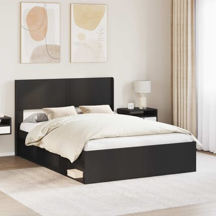vidaXL - Hoofdbord - Zwart - PB