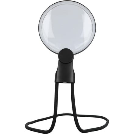 3X Nek Draag Loep met Licht Flexibele Zwanenhals Magnetische Zuignap Verstelbare Helderheid