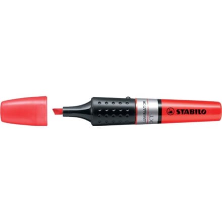 STABILO LUMINATOR - Markeerstift - Extra Grote Inkttank - Rood - per stuk