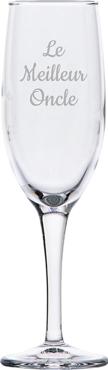 Champagneglas gegraveerd - 16,5cl - Le Meilleur Oncle