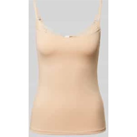 Slim fit top met bandjes en kant