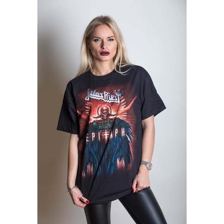 Judas Priest - Epitaph Jumbo Heren T-shirt - S - Zwart