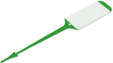 Sleutellabels POLYART met vaste insteekstrip per 1000 stuks - Groen