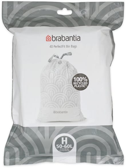 Brabantia PerfectFit Vuilniszakken - 50/60 l - Code H - 40 stuks