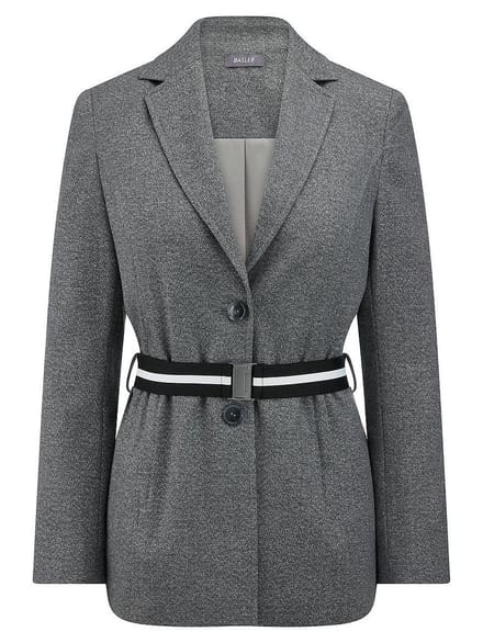 Iets verlengde blazer Van BASLER grijs
