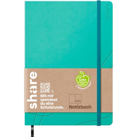 share Notitieboekje, blanco - Turquoise