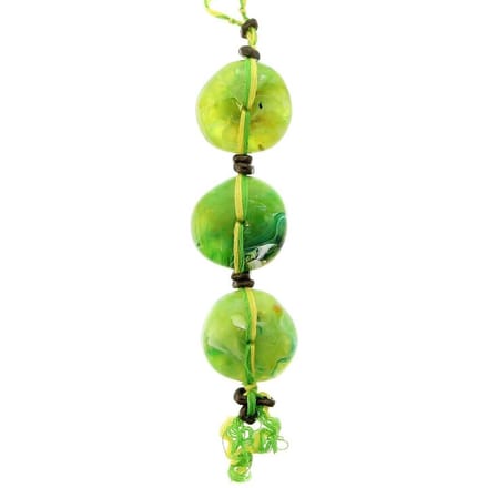 Behave - Groene Ketting met Hanger van Glaskralen - 74 cm