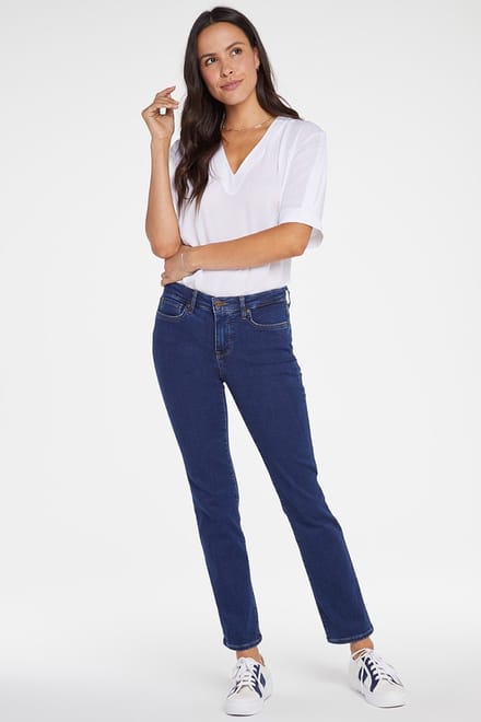 Sheri Slim Jeans Medium Blue Premium Denim (Lang)