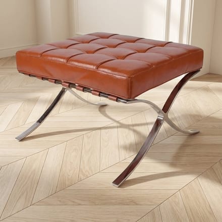 Hocker Expo Premium Leer Wit