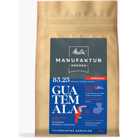 Melitta® Manufaktur Bremen Guatemala Natural koffie gemalen Single Origin 250g