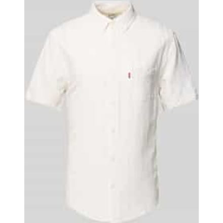 Levi's S/s Sunset 1 Pkt Standrd Carlin Stripe Taglia: M | Camicie Casual Outlet | Uomo | Giallo