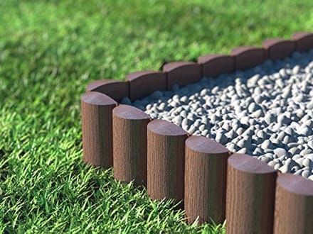 ECO Tuinpalissade Bruin - 7.2 Meter Border voor het Gazon en Bloemperken