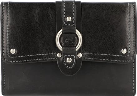 Esquire Denver Portemonnee RFID Leer 13,5 cm - Dames - Horizontaal - schwarz