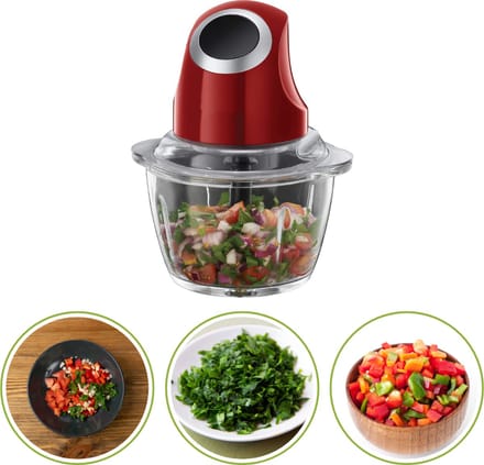 Chopper - Hakmolen - Groentesnijder Handmatig - Rood