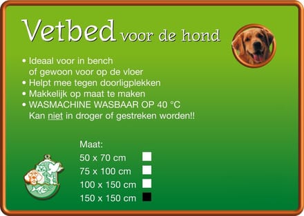 Boon Vetbed 150 x 150 cm - Grijs