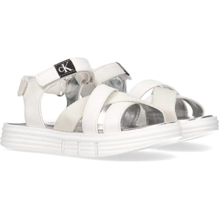 Leren sandalen voor kinderen in jeanslook