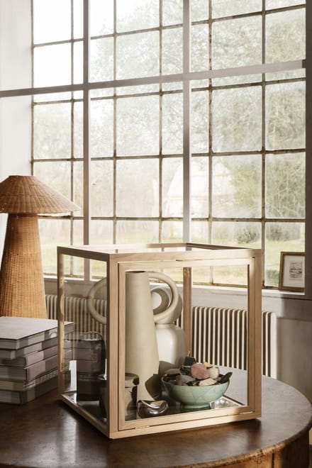 Ferm Living Miru Glas Vitrine Basis - eiken natuur
