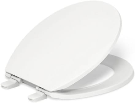 Ronde Toiletbril met Deksel Wit - Universele Pasvorm en Snelmontage