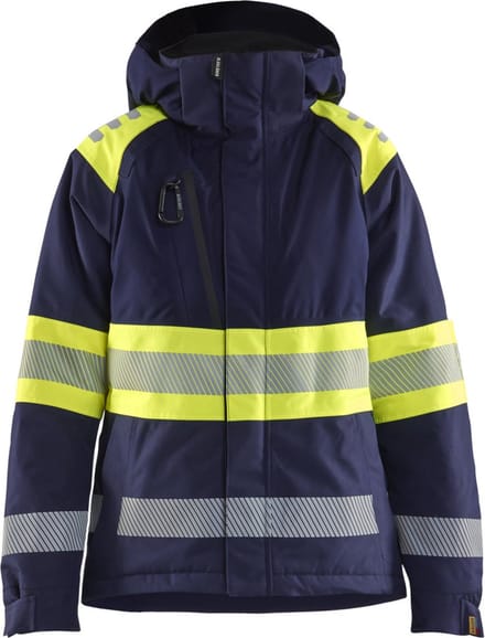 Blaklader 4470-1977 Dames Winterjas High Vis - Marine/High Vis Geel - M