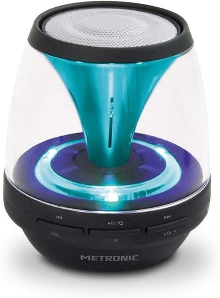Draadloze Bluetooth Speaker met Lichteffecten en Ingebouwde Microfoon - Zwart