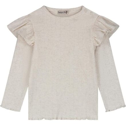 Sweet Petit peuter shirt Meave Soft Ecru Melange 104 dames